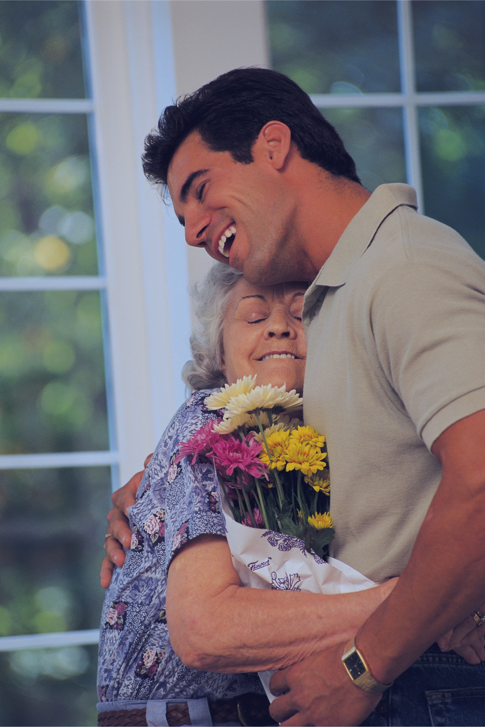 A client sharing a meaningful moment with a loved one